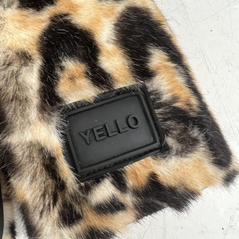 古着 YELLO イエロ MINKY SHORT BOOTS レオパード 厚底 ブーツ M