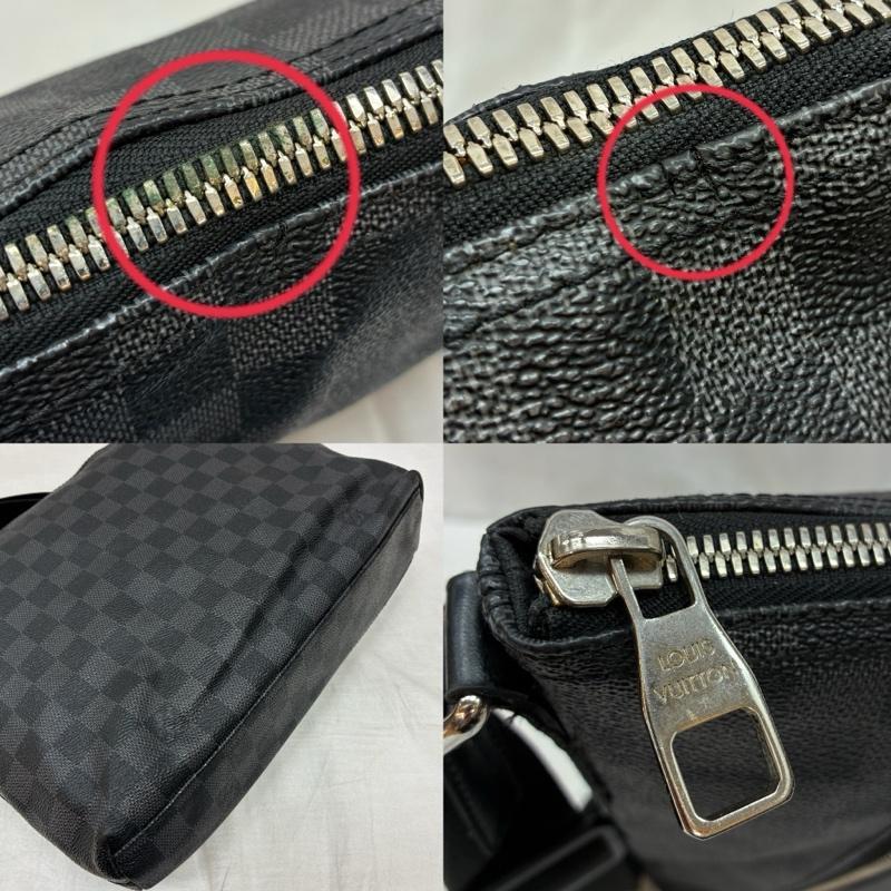 ルイヴィトン N41211 ダミエ グラフィット ミック PM 斜め掛け クロス