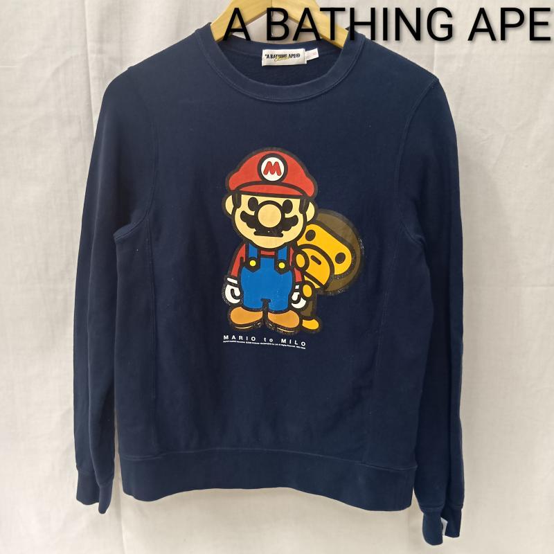A BATHING APE（アベイシングエイプ） MARIO BABY MILO プリント 