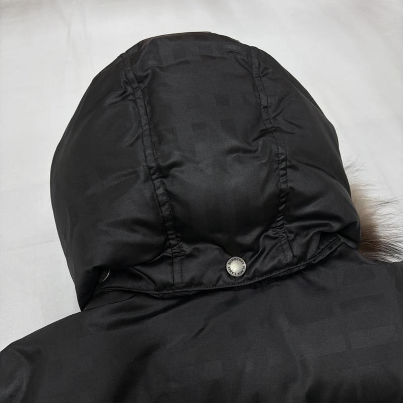 バーバリー BLACK LABEL ダウン ジャケット ファー ノバチェック