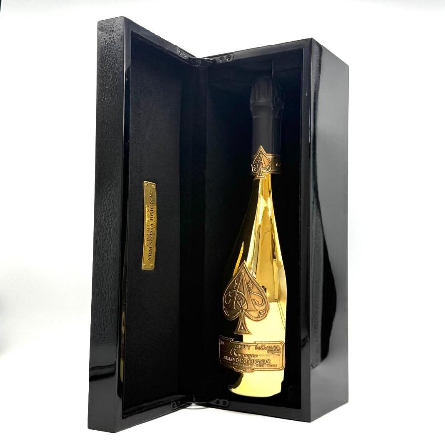 d*g様 アルマンド ブリニャック ゴールド ベルベットバッグ付き 正規品 未開 未開栓 ARMAND DE BRIGNAC アルマン ド ブリニャック ブリュット