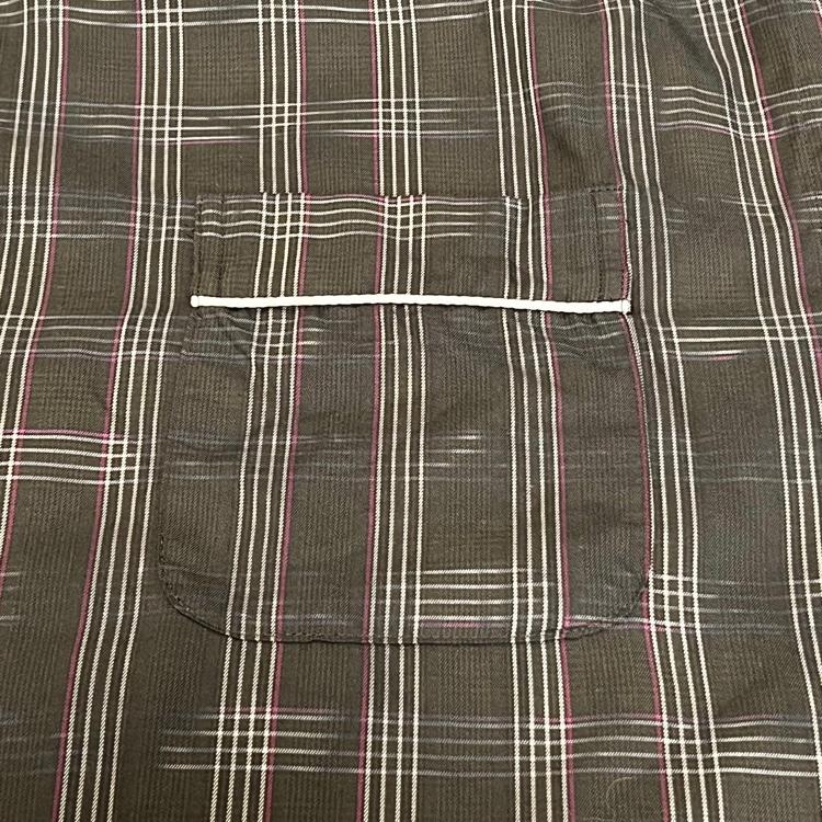 sacai サカイ 2022SS チェック柄 半袖 Tシャツ size 3 ブラック メンズ 