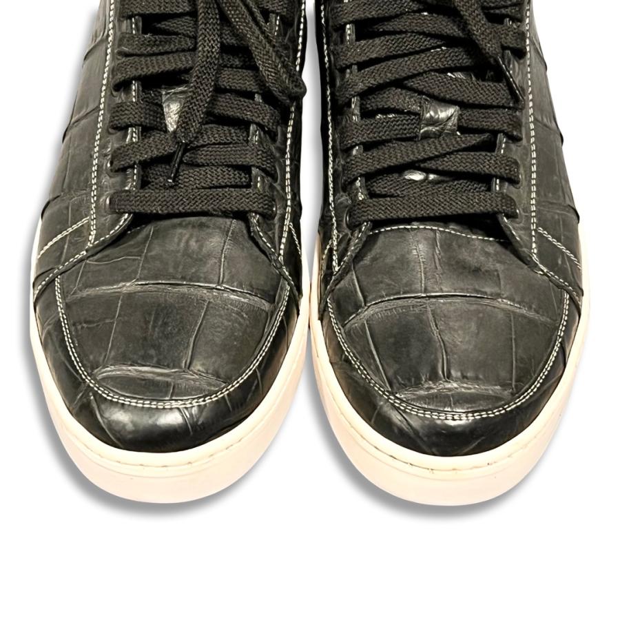DAMI ダーミ クロコダイル ワニ革 スニーカー ブラック size 42 DAMI ダーミ クロコダイル ワニ革 スニーカー ブラック size 42