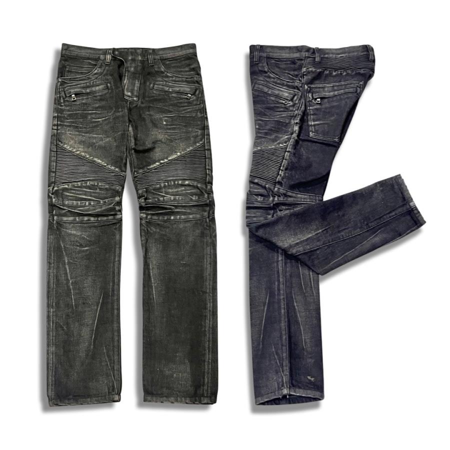 バルマンバイカーデニム黒 ダメージ加工 デニムパンツ 楽天市場】バルマン BALMAIN メンズ ボトムス パンツ デニム