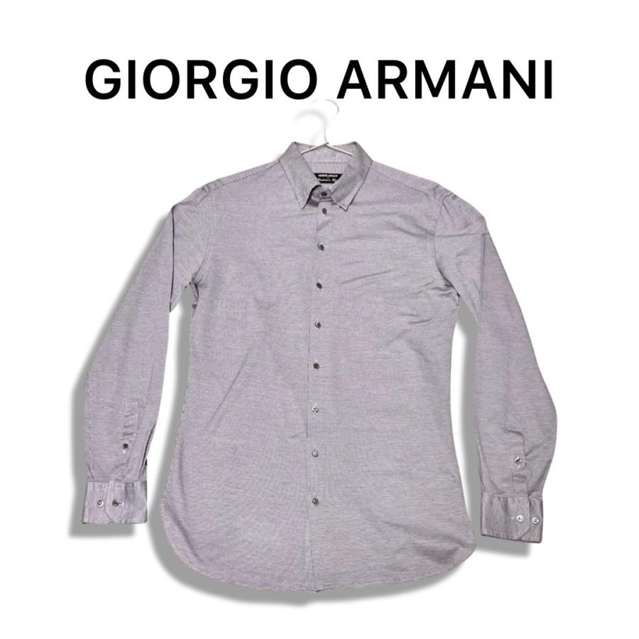 1点限り 送料無料 GIORGIO ARMANI ジョルジオアルマーニ 長袖 ボタン