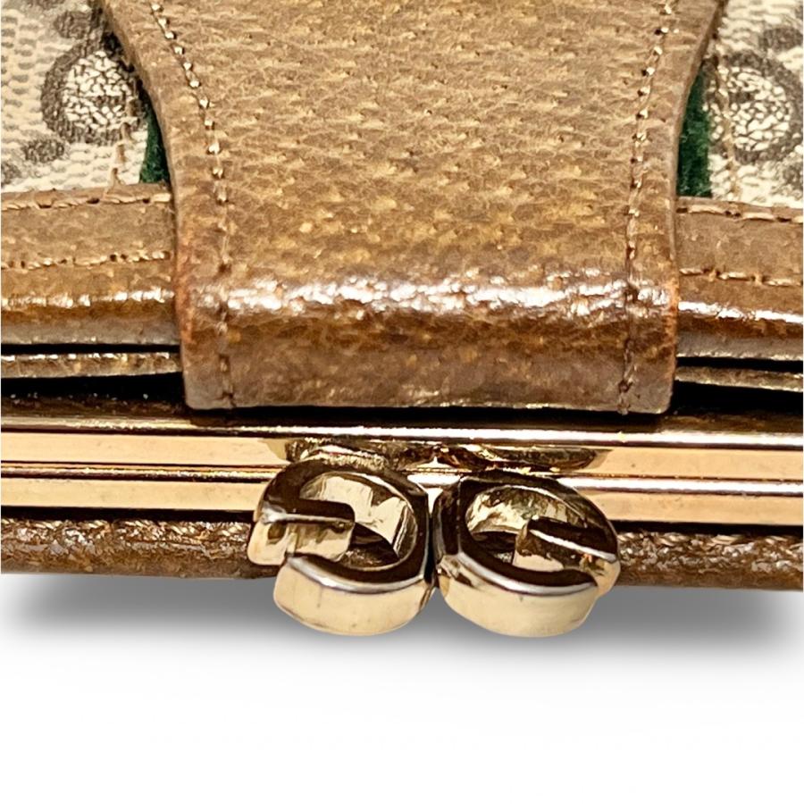 GUCCI オールドグッチ シェリーライン GG がま口 長財布 GUCCI オールドグッチ シェリーライン GG がま口 長財布