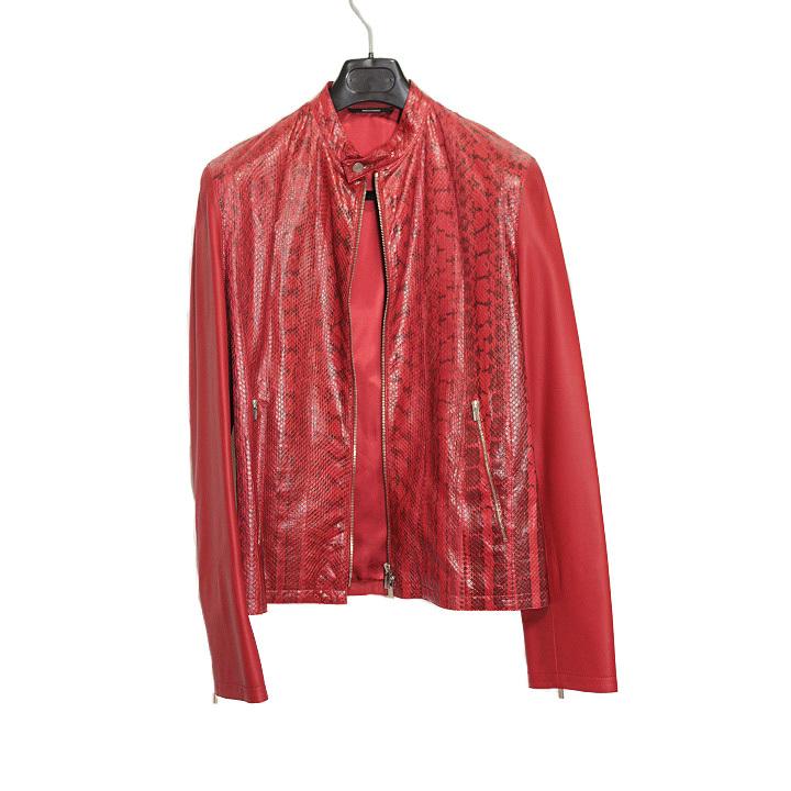 エルメス Hermes Blouson Droit パイソン ラムスキン レザー シングル ライダース ジャケット Piment レッド 新品タグ付き メンズ アウター Her056 Bran Heart 通販 Yahoo ショッピング