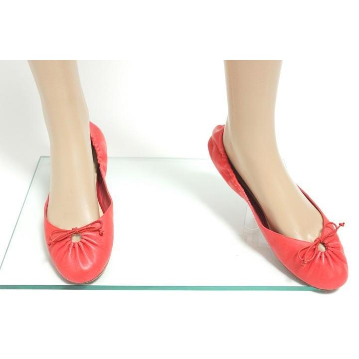 正規直輸入品 クリスチャン ルブタン Christian Louboutin レザー リボン フラットシューズ バレエシューズ ピンク 割引販売 Superavila Com