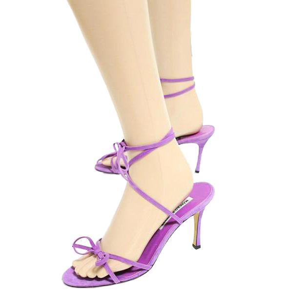 MANOLO BLAHNIK Manolo Blahnik マノロブラニク レースアップ スエード  