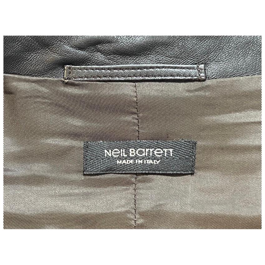 Neil Barrett ニールバレット シングルブレスト レザージャケット 