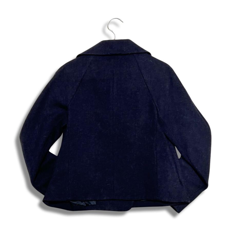 イタリア製 MARNI マルニ ハーフコート ピーコート ウール ネイビー イタリア製 MARNI マルニ ハーフコート ピーコート ウール
