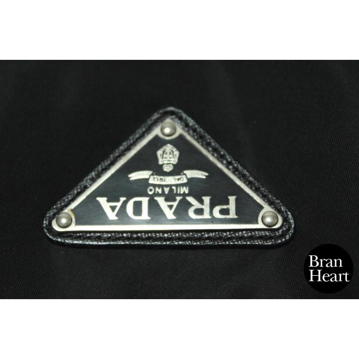 プラダ PRADA 大容量 大型 ボストンバッグ ブラック ナイロン レザー