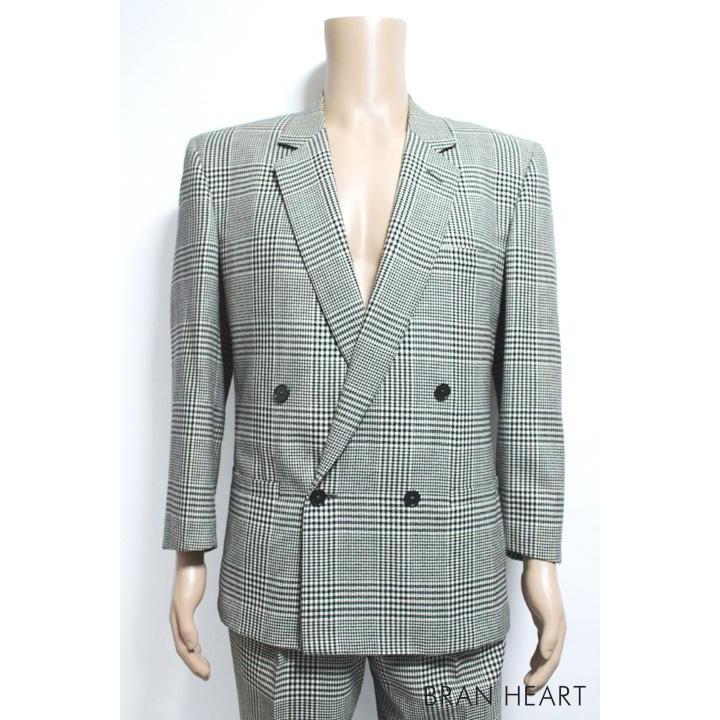 Gianni Versace ジャンニ ヴェルサーチ チェック柄 4ボタン ダブル 