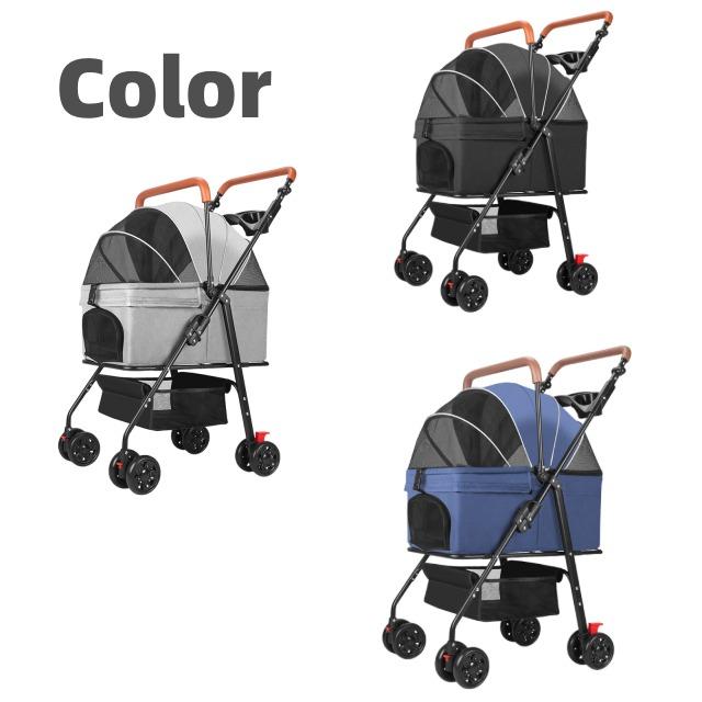 ペットカート 分離式 4輪 折りたたみ ペットキャリー 取り外し可 小型
