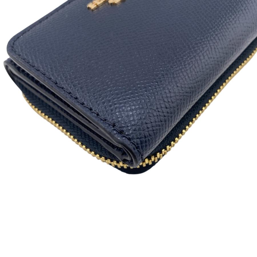 COACH（コーチ） 37968 ボタン 小銭入れあり レザー 三つ折り財布 