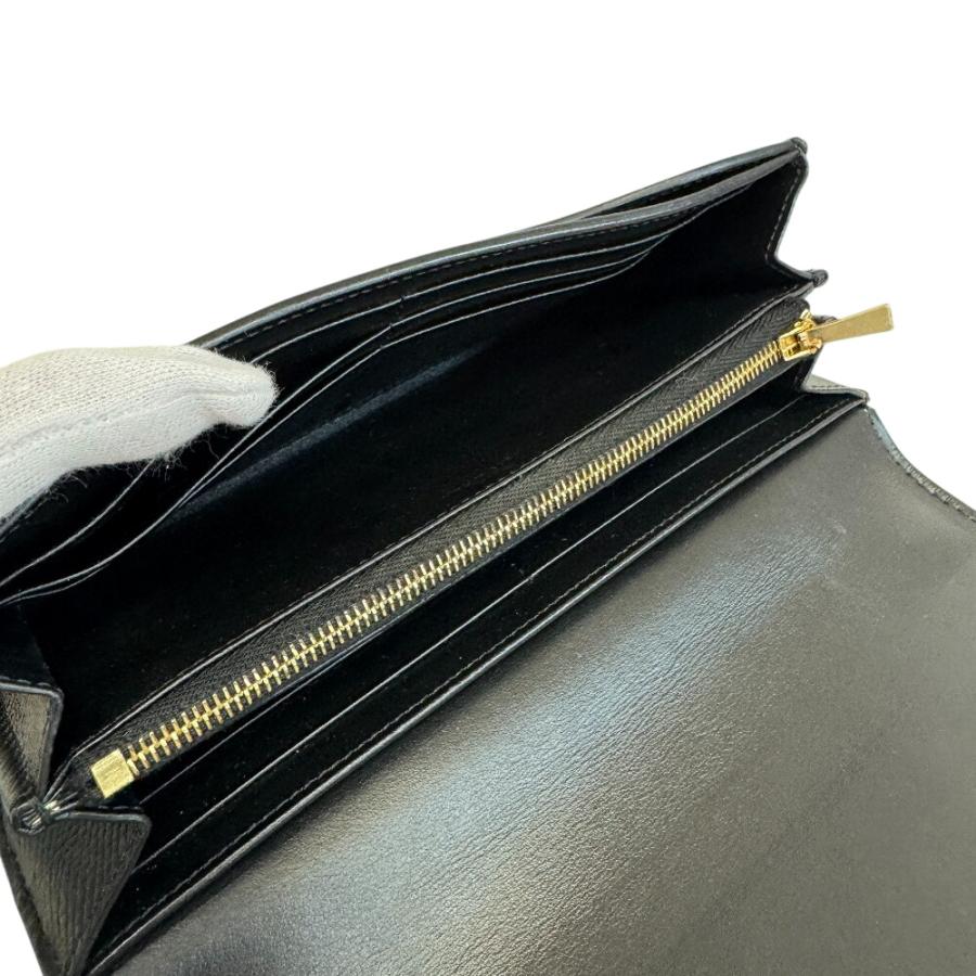 セリーヌ CELINE 長財布 ラージフラップウォレット ブラック CELINE ブラック 長財布 ラージフラップウォレット 【公式通販】
