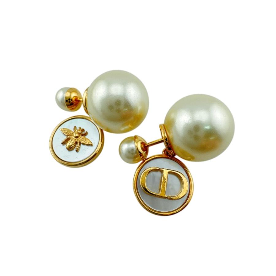 Dior ディオール パール 蜂 ビー CDロゴ 両耳用 Tribales トライバル 