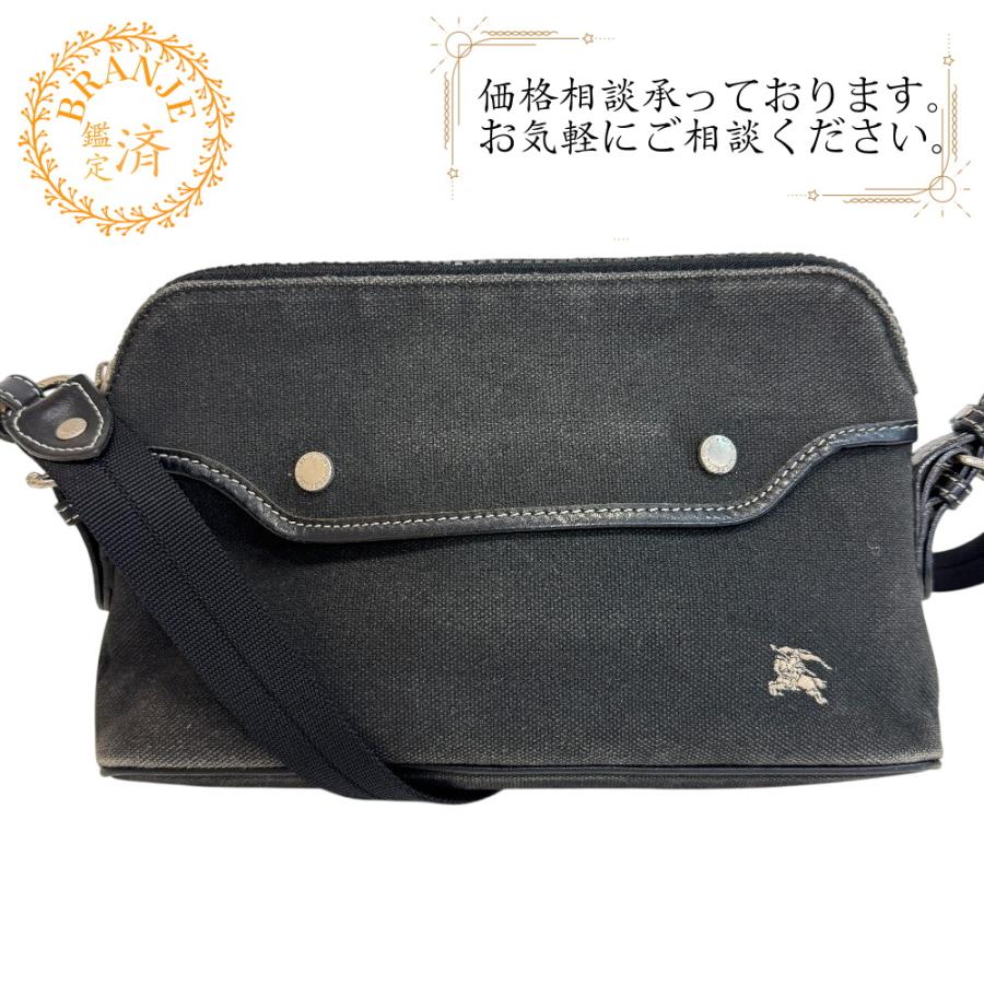 Burbrryブルーレーベル　ショルダーバッグ　キャンバス　ブラック BURBERRY（バーバリー） ブルーレーベル キャンバス ショルダーバッグ