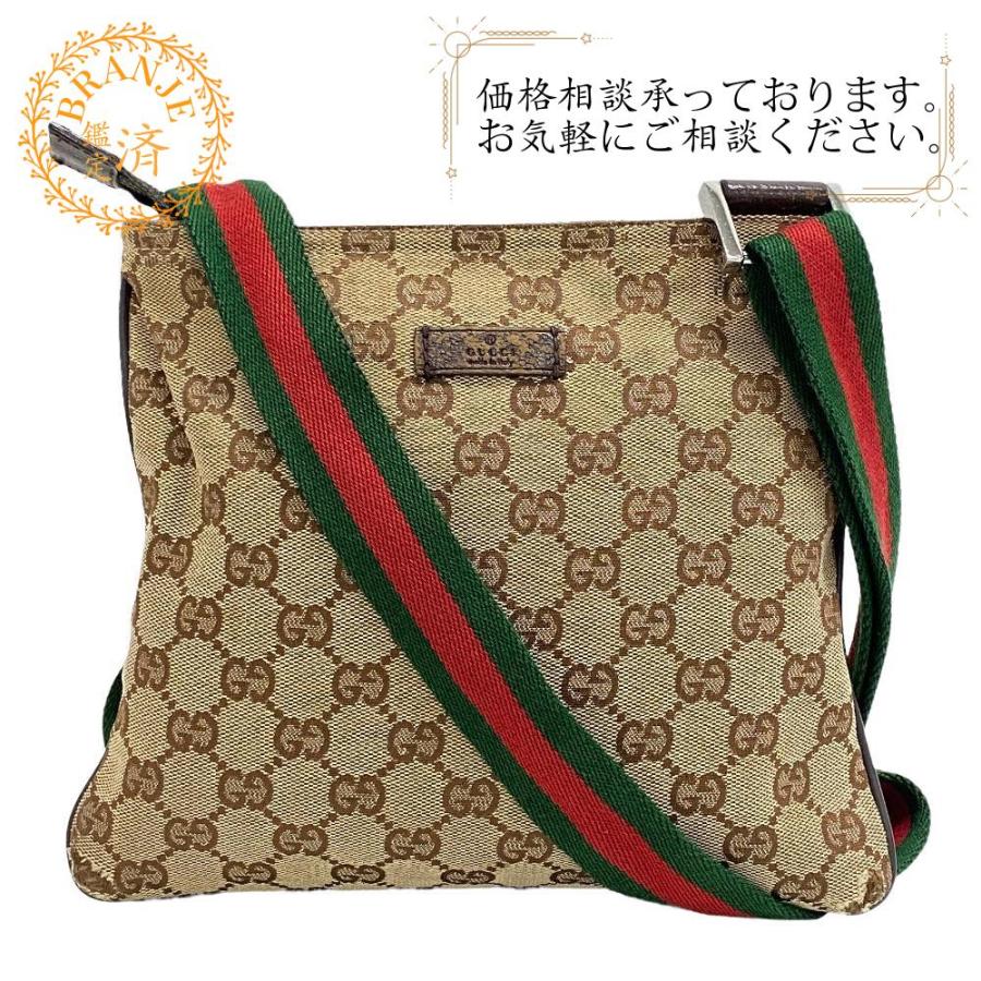 GUCCI/グッチ 146309 GGキャンバス ショルダーバッグ ベージュ 