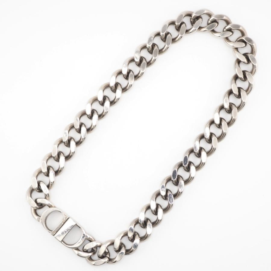 Christian Dior/クリスチャンディオール icon チェーン ネックレス 喜平 ネックレス シルバー メンズ ブランド