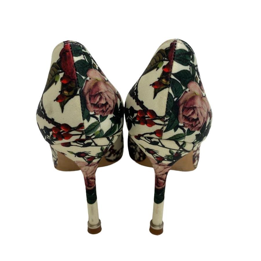 MANOLO BLAHNIK/マノロブラニク ハンギシ 花柄 ビジュー ライン 