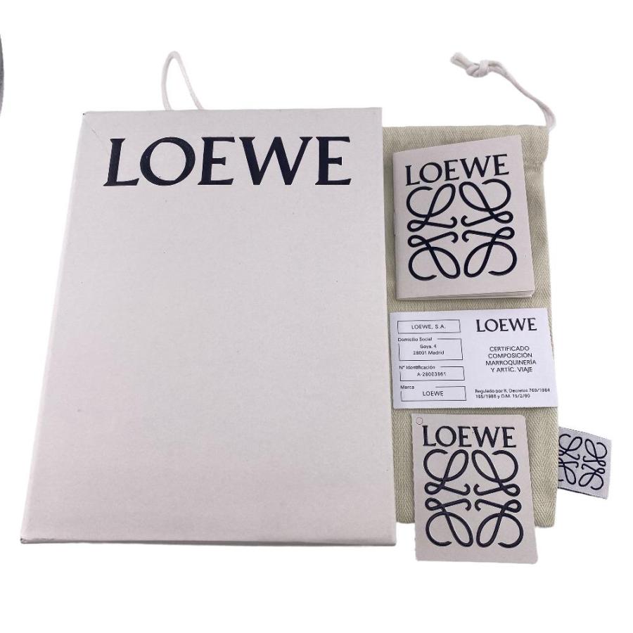 LOEWE/ロエベ  リピートアナグラム レザー 二つ折り財布 グリーン レディース ブランド｜branje-stores｜12