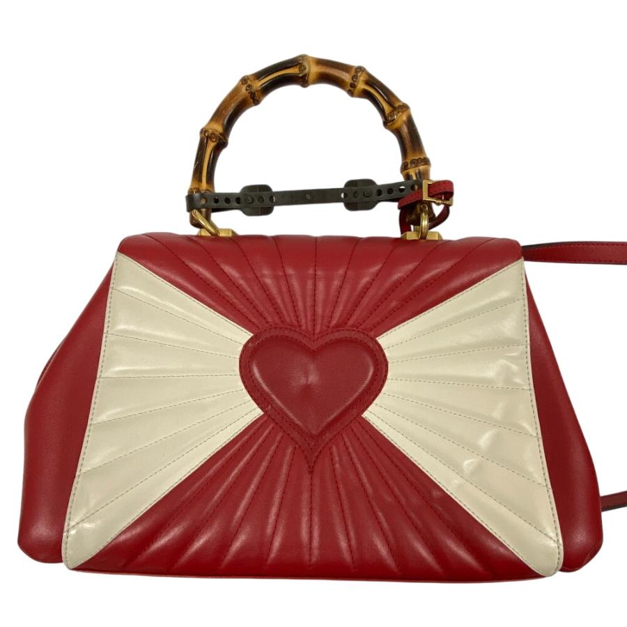 GUCCI クイーンマーガレット バンブー ハンドバッグ ショルダー 2way グッチ GUCCI ハンドバッグ\r バンブー クイーンマーガレット 2way