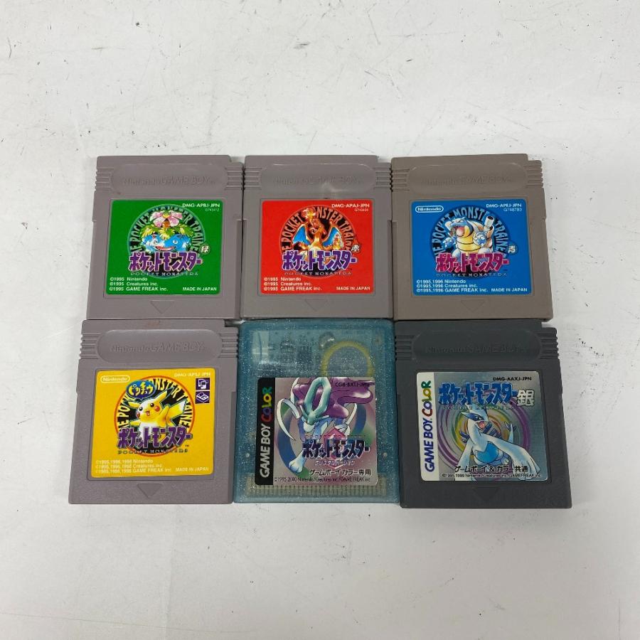ゲームボーイカラー2台&ポケモン赤緑金クリスタル ポケモン 日本語版 ゲームボーイカラー 赤 青 緑 黄 金 銀 クリスタル