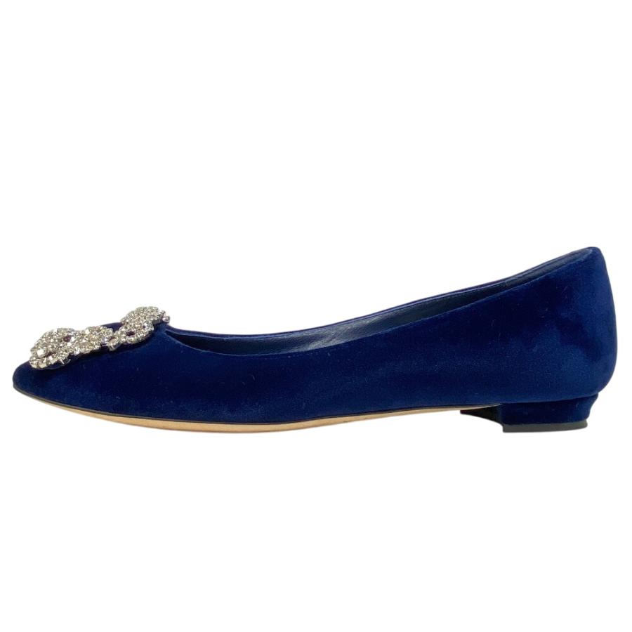 MANOLO BLAHNIK（マノロブラニク） 22 ハンギシ フラットパンプス 