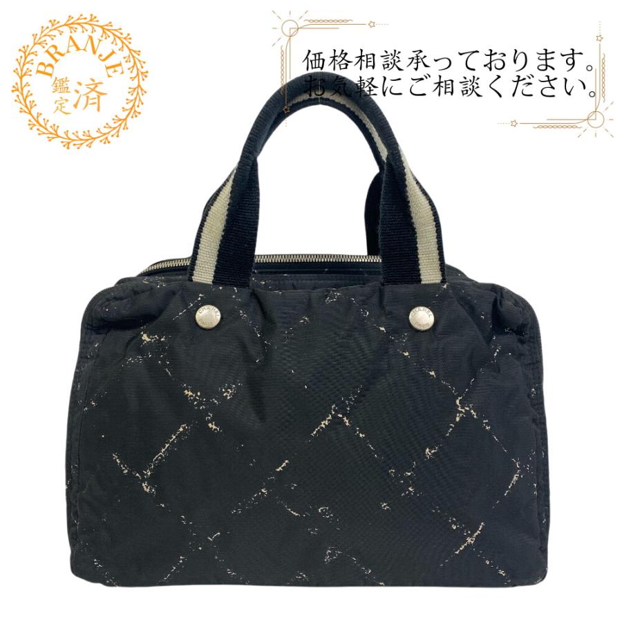 CHANEL シャネル 旧トラベルライン ハンドバッグ ミニボストンバッグ 