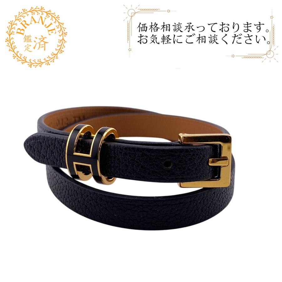 エルメス HERMES ブレスレット ドゥブルトゥール ポップH バングル 2024年 ブラック HERMES（エルメス） ドゥブルトゥール ポップH バングル 2024年