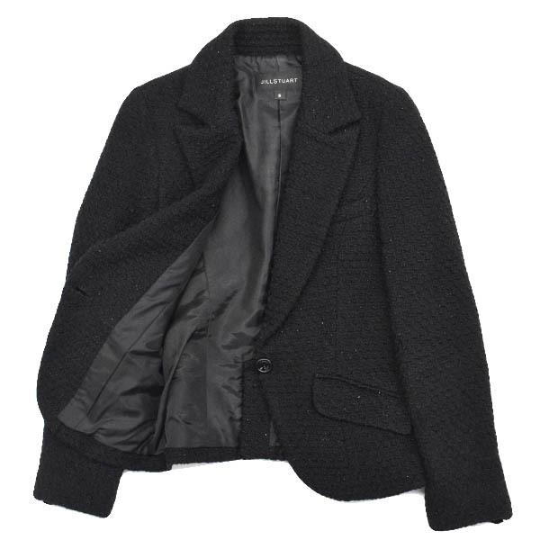 Jill Stuart ジルスチュアート テーラードジャケット ラメ ツイード S カシミヤ混 ブラック 期間限定特別セール 22nz10 中古ブランドショップブランカスタ 通販 Yahoo ショッピング