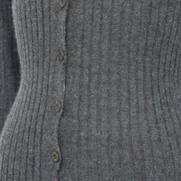 速達メール便 Prada プラダ リブニット カーディガン カシミヤ シルク 長袖 Vネック 38 S チャコールグレー 特別セール 4 11まで 22oi24 セール30 Off Gestion Etechnologies Shop