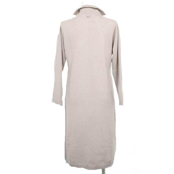 Margaret Howell マーガレットハウエル ニットワンピース ミモレ丈 F ライトグレージュ 期間限定セール 3 29まで 22or28