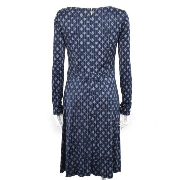 トリーバーチ フレアワンピース 長袖 シルク カットソー 総柄 S ネイビー 水色 Tory Burch Gwセール 5 9まで延長 23pm91 中古ブランドショップブランカスタ 通販 Yahoo ショッピング