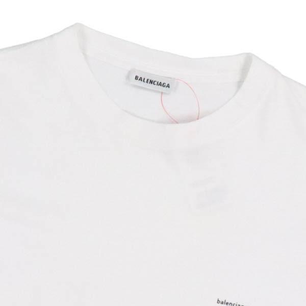 バレンシアガ Tシャツ トップス 半袖 XS ロゴ ワンポイント クルー 