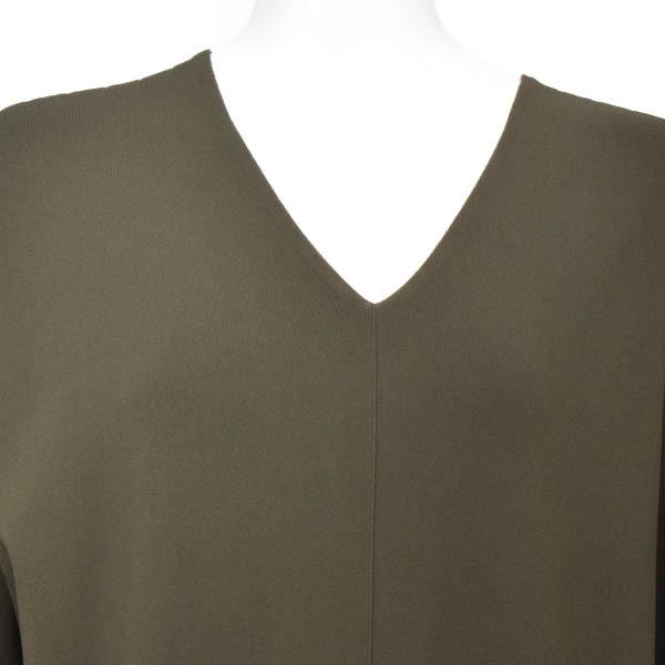 Icb アイシービー ニットワンピース ロング丈 ドロップショルダー Vネック サック L モスグリーン Gwセール 5 9まで延長 23pr30 中古ブランドショップブランカスタ 通販 Yahoo ショッピング