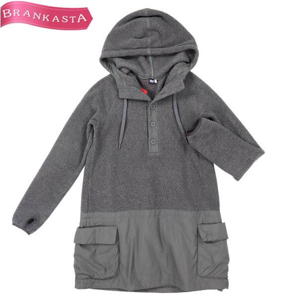 春先取りの フリース ポーラテック M トップス チュニックパーカー ヘリーハンセン 秋冬アウトドアカジュアルミニワンピース How 24h限定クーポン有 31ji 延長sale 美品 Hansen Helly グレー 異素材切替 ワンピース チュニック Savannah Osc Com