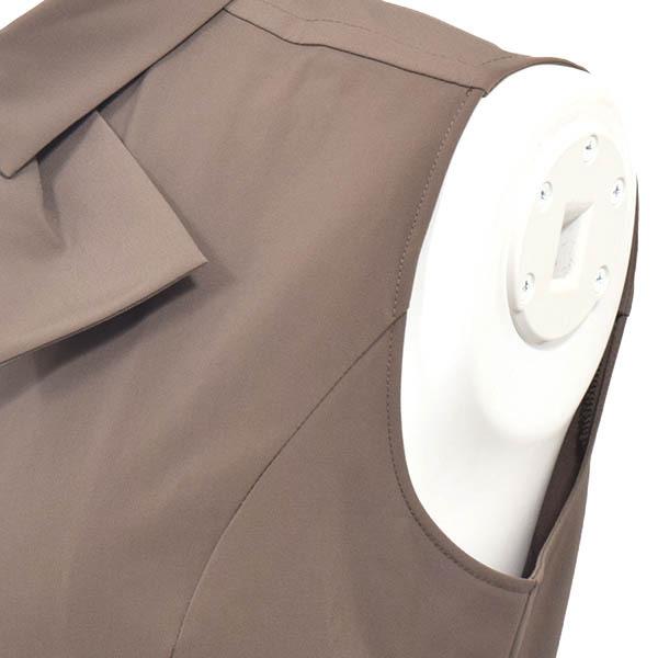 送料無料 一部地域を除く Foxey モカブラウン ストレッチ フレア ノースリーブ 40 ミモレ丈 ワンピース フォクシーニューヨーク M春夏秋ブラウンレディースミディ茶きれい New Offクーポン有 23qy31 24h限定 美品 York ワンピース チュニック