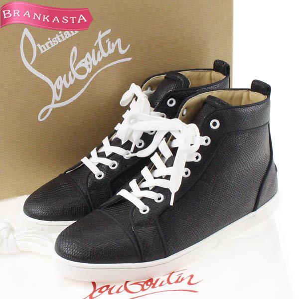 クリスチャンルブタン スニーカー 靴 39 1 2 24 5cm相当 型押しレザー メンズ 黒 Christian Louboutin 未使用 Paypay更に 10 還元中 41xa90 中古ブランドショップブランカスタ 通販 Yahoo ショッピング