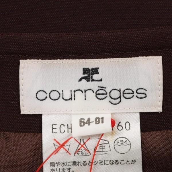 クレージュ スカート ひざ丈 マーメイド 64-91 M相当 チューリップ裾 レディース 茶色 ブラウン courreges ＼LYP会員限定セール／51AJ88｜brankasta-ec｜07