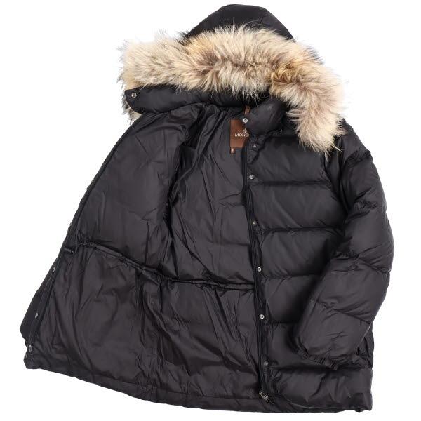 モンクレール VALENTINE バレンティーヌ ダウンコート 0 S〜M 49353 93 68959 フード ファー ミドル丈 黒系 MONCLER ＼特別SALE 5/21まで／51LD03｜brankasta-ec｜05