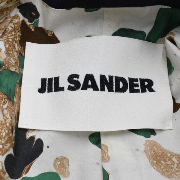 ジルサンダー ノーカラーコート 38 L相当 ウール×モヘヤ 長袖 Vネック チェスターコート ロング 紺 JIL SANDER 美品 ＼LYP会員限定セール／51KE06｜brankasta-ec｜08