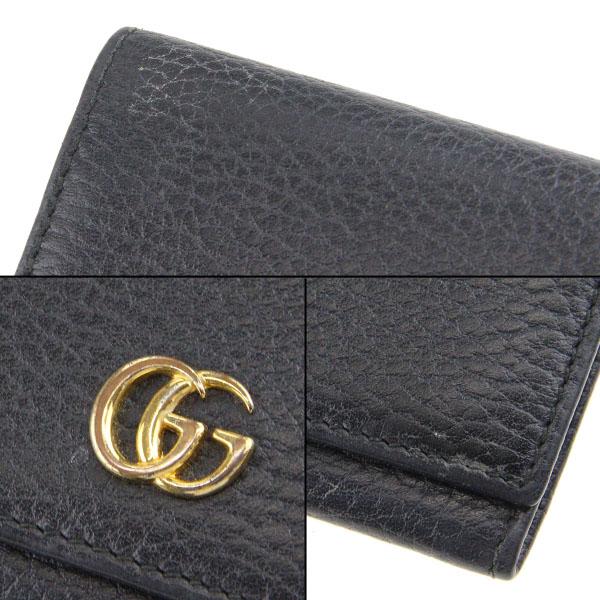 グッチ プチマーモント カードケース 474748 名刺入れ ダブルG カーフレザー 本革 レディース 黒 GUCCI ＼LYP会員限定 GWセール／52GC08｜brankasta-ec｜09