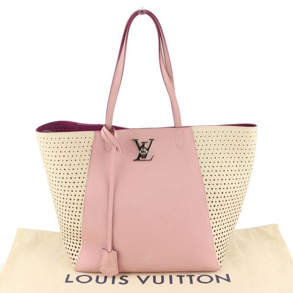 ルイヴィトン ロックミー カバ トートバッグ M54578 カーフレザー 本革 A4対応 ローズ 鞄 LOUIS VUITTON 定価30.9万 62BC85