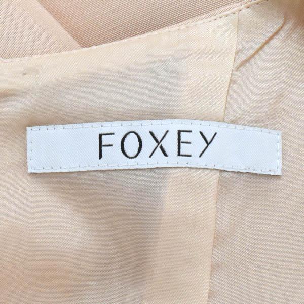 フォクシー ワンピース ミモレ ミディ丈 38 S〜M相当 ドレス フレア ウール×シルク サーモンピンク FOXEY 美品 ＼LYP会員限定 GWセール／61DB12｜brankasta-ec｜08