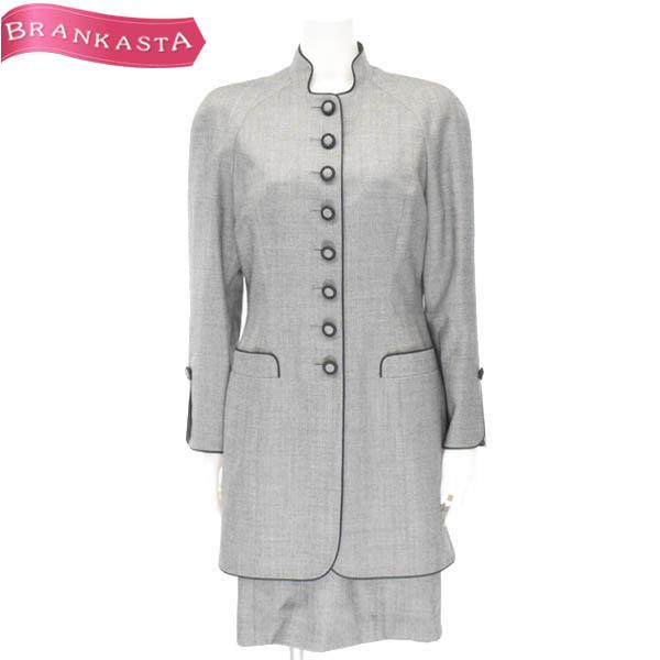 クリスチャンディオール スーツ スーツ ロングジャケット ノースリーブワンピース ワンピーススーツ セットアップ 11 L セットアップ グレー Christian Dior 5 25迄 全品 Offクーポン 23sg40 中古ブランドショップブランカスタ