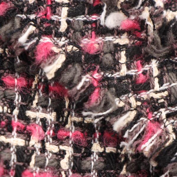ジュディコレクション スカート ツイード ひざ丈 38 M ウール混 ピンク 黒 グレー 白 JUDY COLLECTION 美品 定価2.9万 ＼期間限定 特別SALE／41JJ61｜brankasta-ec｜05