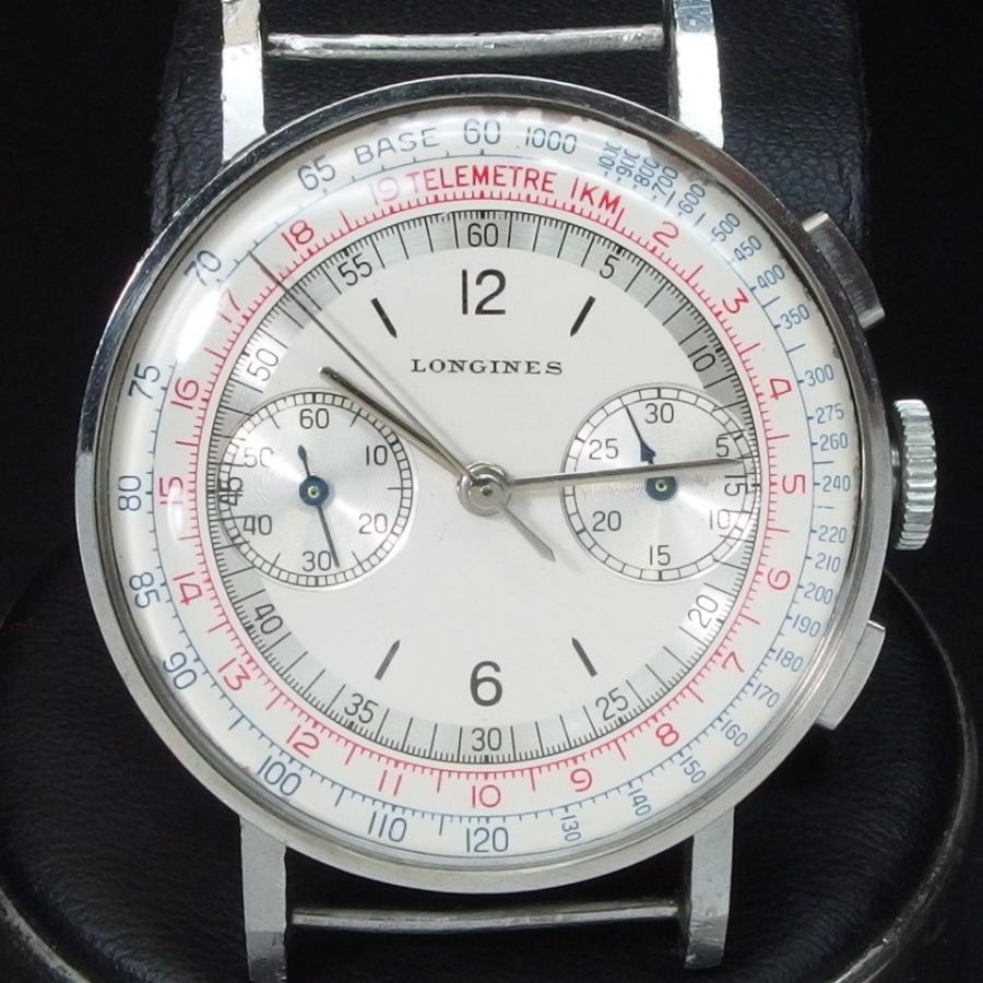 LONGINES ロンジン SS 手巻 クロノグラフ Cal.13ZN メンズ 腕時計 【超