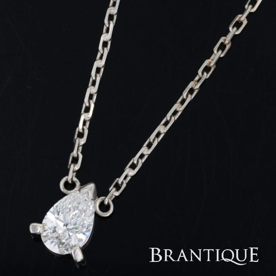 PT900 ダイヤモンド マーキス デザインネックレス 2.3g 美カットダイヤ プラチナ :01460:BRANTIQUE - 通販